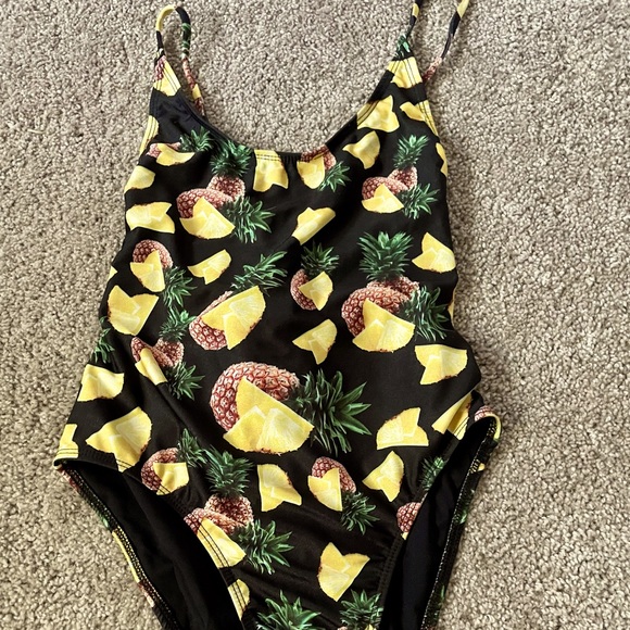 Pineapple Print Swimsuit - Picture 1 of 4